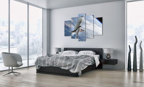 Obraz Na Płótnie - Sputnik Orbita - 150X100 Cm - Ea150X100-0496 na Arena.pl