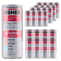 Oshee Vitamin Energy Napój gazowany o smaku pomarańczy 250 ml x 24 sztuk