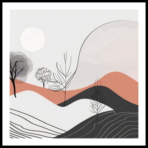 Plakat 80x80cm Półcień Widoku na Arena.pl