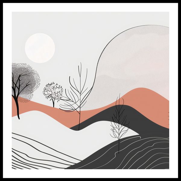 Plakat 80x80cm Półcień Widoku zdjęcie 3