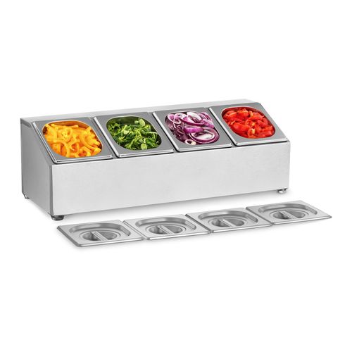 Ekspozytor stojak na pojemniki gastronomiczne 4 x GN1/6 + 4 x Pojemniki na Arena.pl