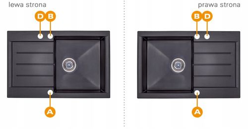 ZLEW ZLEWOZMYWAK GRANIT 8 kolorów 76x50 + SYFON na Arena.pl