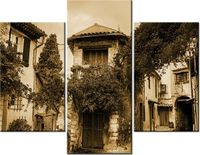 70 90CM OBRAZ 3 ELEM PROWANSJA ŚCIENNY PŁÓTNO