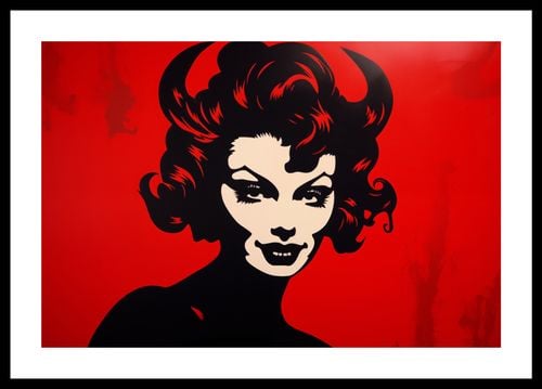 Plakat 45x30cm Czerwona Diablica na Arena.pl