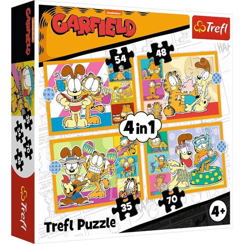 puzzle 4w1 garfield kocha lazanię 34673 na Arena.pl