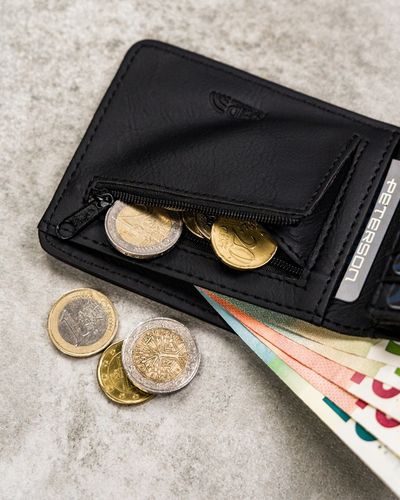 Portfel męski klasyczny poziomy RFID STOP mały kompaktowy prezent na Arena.pl