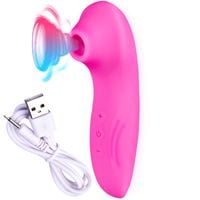 Masażer Mocno Ssący Łechtaczkę, Wibrator Powietrzny do Pochwy Różowy