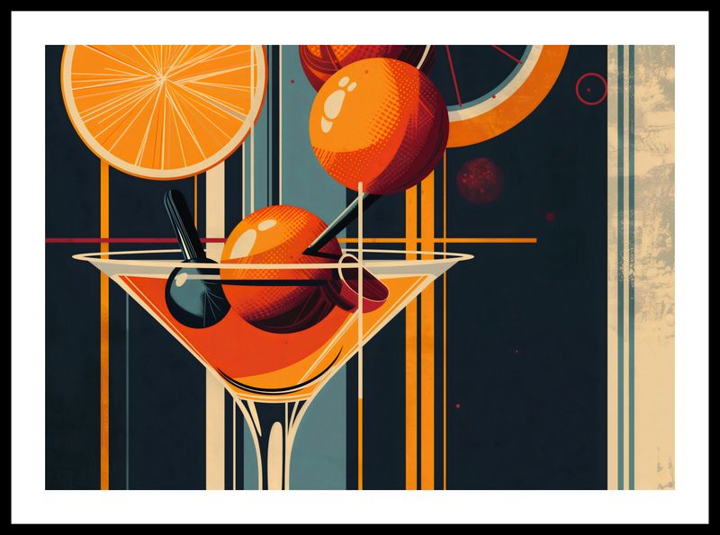 Plakat 59,4x42cm Koktajl w Stylu zdjęcie 3