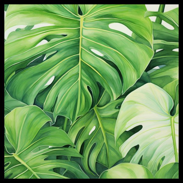 Plakat 40x40cm Tajemnice Liści zdjęcie 2