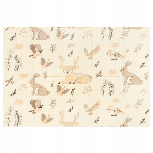 MamaBrum dwustronna składana mata piankowa dywan 120x180x1 Boho/Beż R17 na Arena.pl