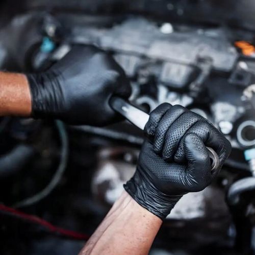 Rękawice Nitrylowe Mercator GOGRIP BLACK Czarne a50 L na Arena.pl