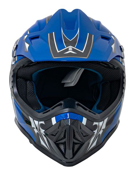 Kask Motocyklowy Enduro Niebieski L zdjęcie 3