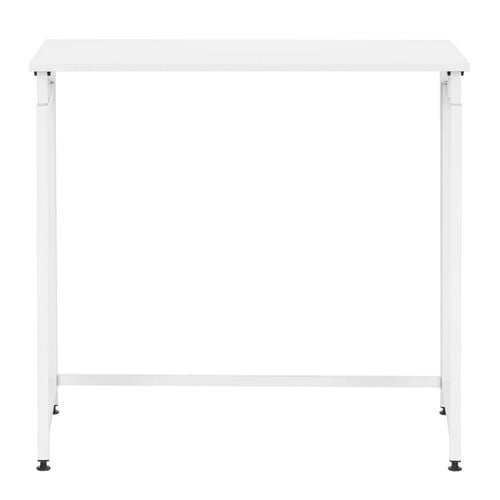 Biurko komputerowe, składane 80 cm stolik do pracy przy komputerze, drewniany, białe na Arena.pl