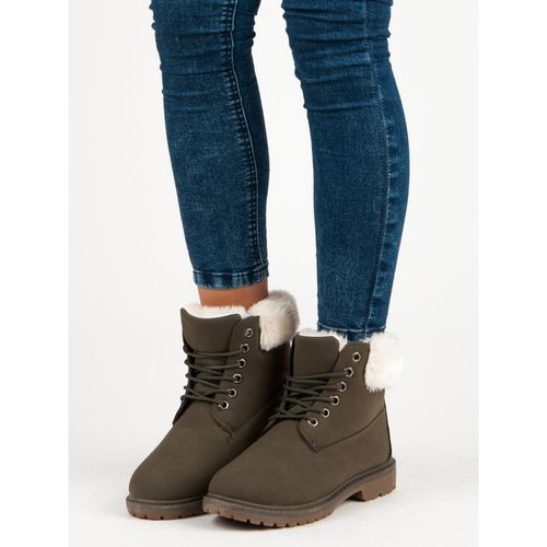 Ciemnozielone traperki r.38 na Arena.pl