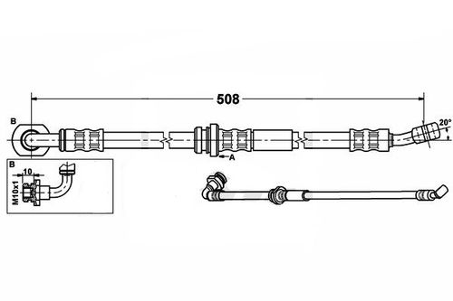 Suzuki Jimny SN413 - Zestaw Przewodów Hamulcowych Teflonowych W Oplocie na Arena.pl