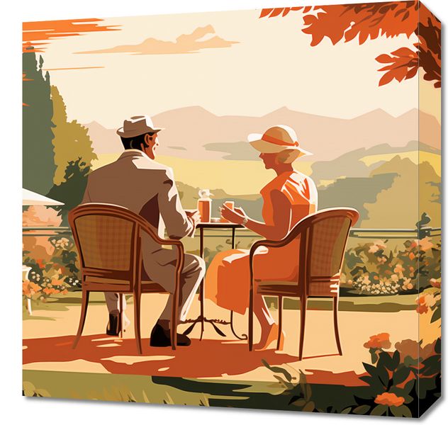 Obraz 50x50cm Retro Randka zdjęcie 1