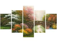 75CM 120 OBRAZ 5 ELEM KLIMATYCZNY ZAKĄTEK ŚCIENNY DRUK