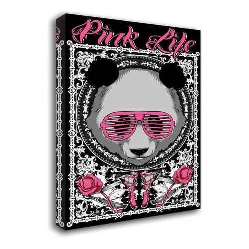 Obraz na płótnie - Canvas, Miś Pink Life 60x80 na Arena.pl