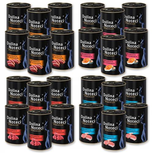 Dolina Noteci dla kota karma puszka mokra mix 4 smaków bez zbóż 24x na Arena.pl