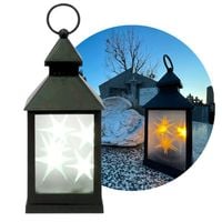 Elegancki znicz latarenka kapliczka led na grób wszystkich swiętych