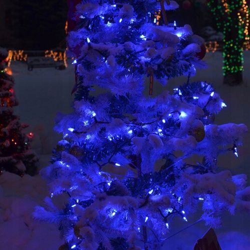 MOCNE NIEBIESKIE LAMPKI CHOINKOWE 500 LED ŚWIATEŁKA ZEWNĘTRZNE WEWNĘTRZNE na Arena.pl