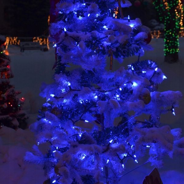 MOCNE NIEBIESKIE LAMPKI CHOINKOWE 500 LED ŚWIATEŁKA ZEWNĘTRZNE WEWNĘTRZNE zdjęcie 8