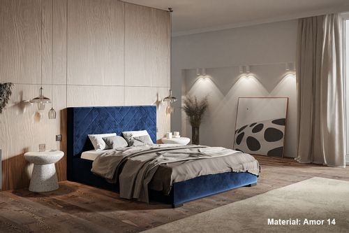 Łóżko tapicerowane 180x200 Royal 4 pojemnik stelaż na Arena.pl