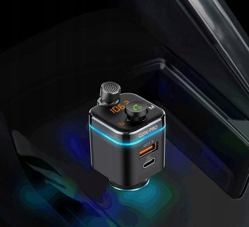 Transmiter FM Bluetooth Feegar Q200 PRO Szybka Ładowarka QC 4.0 42W na Arena.pl