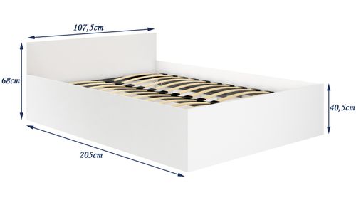 Łóżko 100x200 CLP ze stelażem podnoszonym Dąb Sonoma na Arena.pl