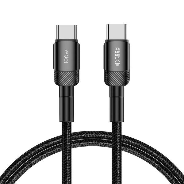 TECH-PROTECT ULTRABOOST EVO TYPE-C CABLE PD100W/5A  100CM BLACK zdjęcie 1
