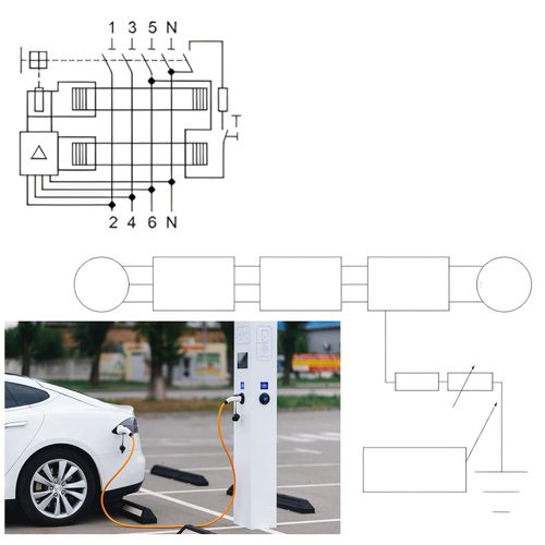 Wyłącznik różnicowoprądowy JAOGAUS STCW1 40A 30mA 4P typ B 400V 10kA na Arena.pl