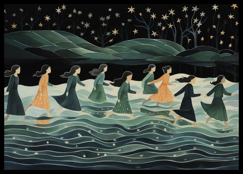 Plakat 59,4x42cm Nocna Procesja zdjęcie 2