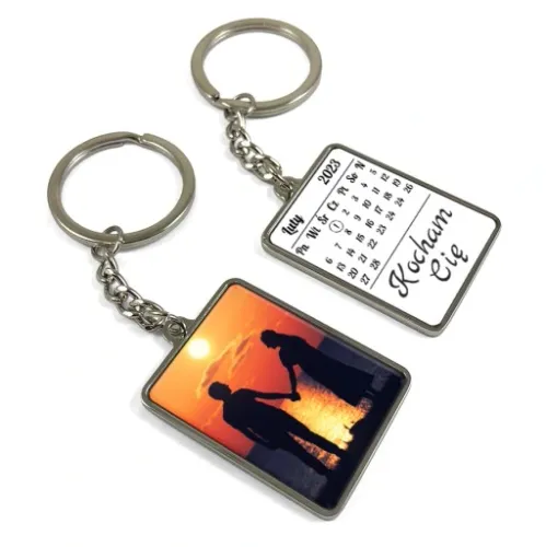 Brelok Do Kluczy Breloczek 2 Strony Data Kalendarz Zdjęcie Napis Dla Par na Arena.pl