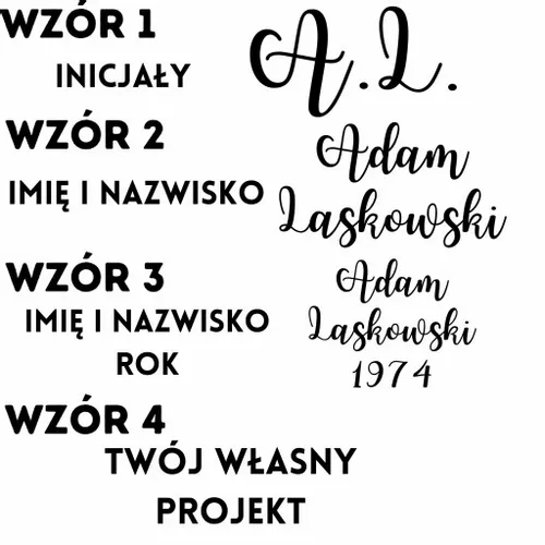 PIERSIÓWKA STAL NIERDZEWNA Z SKÓRZANYM OBSZYCIEM + GRAWER INICJAŁY URODZINY na Arena.pl