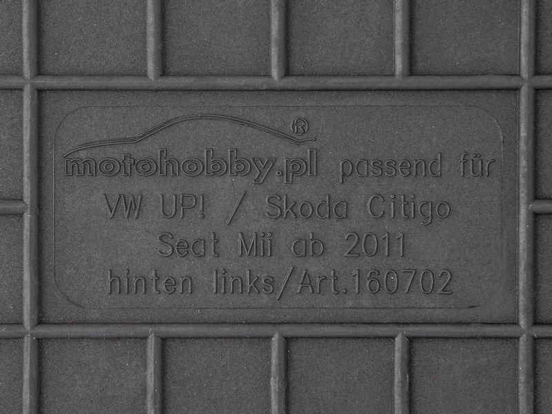 SEAT Mii od 2011 DYWANIKI GUMOWE DEDYKOWANE PRZODY zdjęcie 2