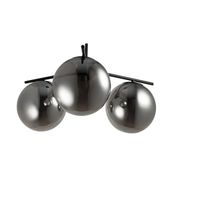 Lampa wisząca 3-punktowa Venus ST-5026-3 SMOKE Step kule przydymiona czarna