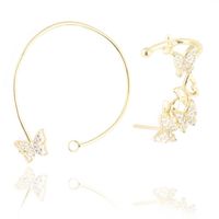 Kolczyk Nausznica Ze Stali Szlachetnej Pozłacanej Kst2280 (1 Sztuka)