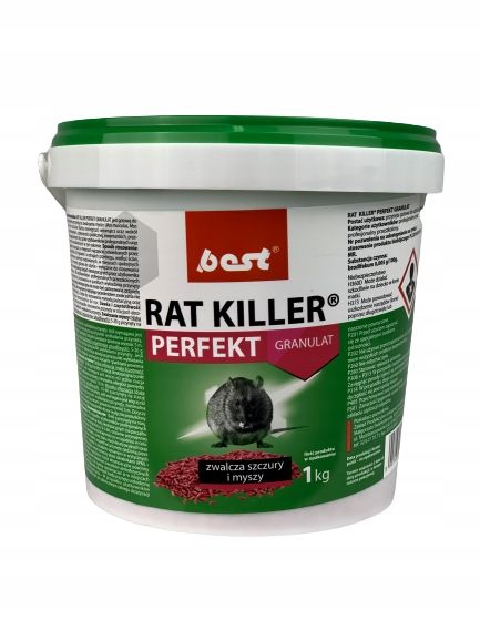 RAT KILLER PERFEKT GRANULAT 1kg BEST TRUTKA zdjęcie 2