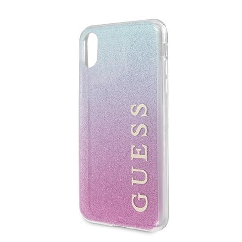 Guess Glitter Gradient - Etui iPhone Xs / X  (Pink/Blue) na Arena.pl