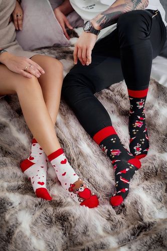 SKARPETKI DAMSKIE WALENTYNKOWE 3-PAK ZESTAW NA PREZENT DLA NIEJ WALENTYNKI na Arena.pl