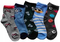 Skarpetki Chłopięce Piłka Nożna 5-PAR 19-22