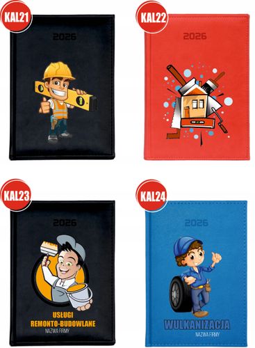 KALENDARZ A5 2026 DZIENNY terminarz z nadrukiem FIRMOWY SERWIS NAPRAWA na Arena.pl