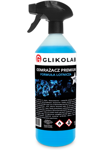 ODMRAŻACZ DO SZYB LODU PREMIUM MOCNY -60°C GLIKOLAB 1L FORMUŁA LOTNICZA na Arena.pl