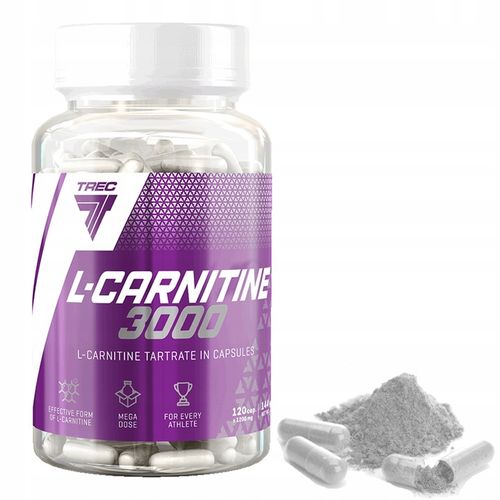 TREC NUTRITION L-CARNITINE 3000 - WIELOZADANIOWE KAPSUŁKI, REDUKCJA TKANKI na Arena.pl