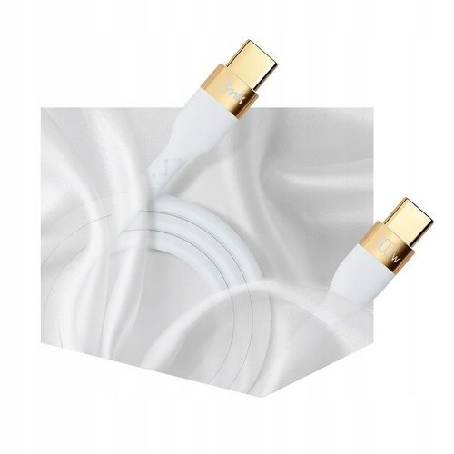 3MK HyperSilicone Cable USB-C/USB-C kabel 2m 100W Biały/White na Arena.pl