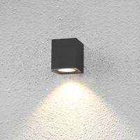 Lampa zewnętrzna czarna, kinkiet elewacyjny na ścianę domu IP54 GENTA 1SQ