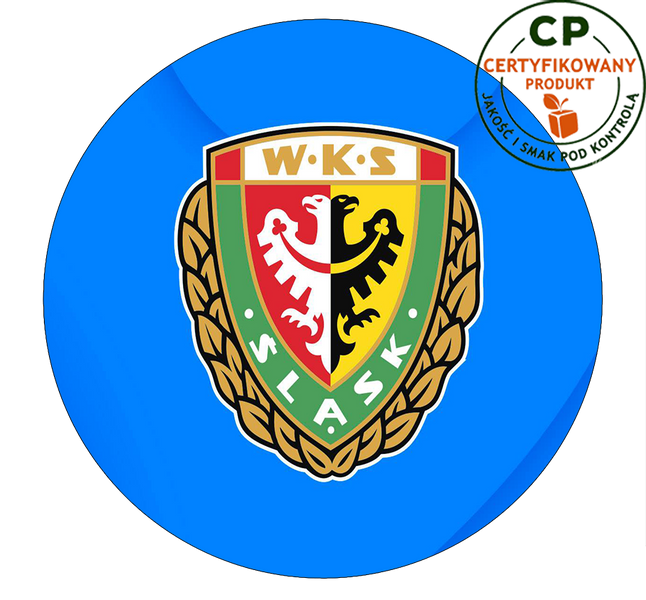 Opłatek na tort WKS Śląsk Wrocław zdjęcie 1