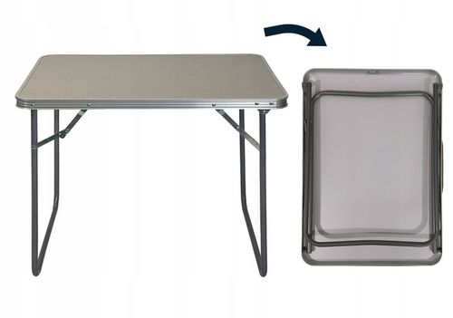 STÓŁ KEMPINGOWY SKŁADANY TURYSTYCZNY ALUMINIOWY STOLIK SC1000 SZARY na Arena.pl