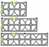 WZORNIK SZABLON DO WYMIAROWANIA OTWORÓW PUSZEK ELEKTRYCZNYCH ZESTAW