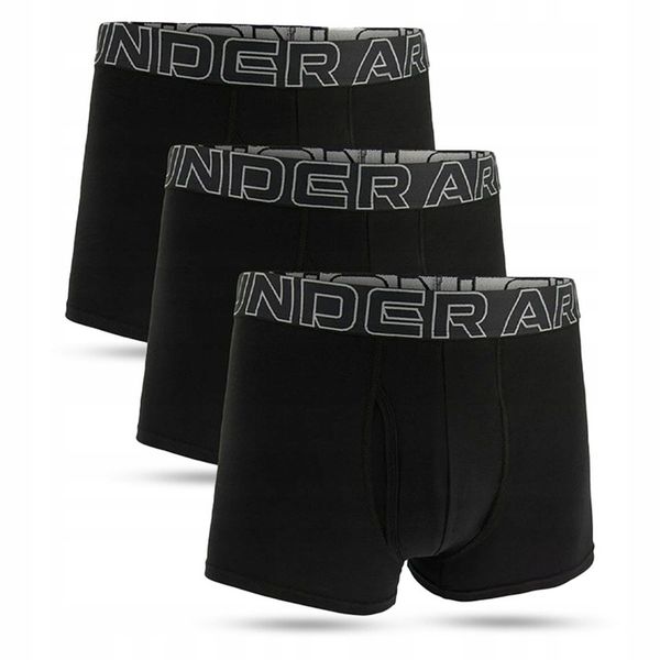 BOKSERKI MĘSKIE UNDER ARMOUR MAJTKI SPORTOWE BAWEŁNA KOMFORT 3" 1383891-001 zdjęcie 2
